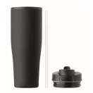 Sticla termos cu perete dublu, Everestus, 2610E19363, 900 ml, Cu maner, Cu pai, 13x26 cm, Otel inoxidabil, Negru