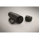 Sticla termos cu perete dublu, Everestus, 2610E19363, 900 ml, Cu maner, Cu pai, 13x26 cm, Otel inoxidabil, Negru