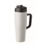Sticla termos cu perete dublu, Everestus, 2610E19360, 900 ml, Cu maner, Cu pai, 13x26 cm, Otel inoxidabil, Alb