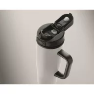   Sticla termos cu perete dublu, Everestus, 2610E19360, 900 ml, Cu maner, Cu pai, 13x26 cm, Otel inoxidabil, Alb