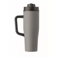   Sticla termos cu perete dublu, Everestus, 2610E19362, 900 ml, Cu maner, Cu pai, 13x26 cm, Otel inoxidabil, Gri