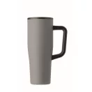 Sticla termos cu perete dublu, Everestus, 2610E19362, 900 ml, Cu maner, Cu pai, 13x26 cm, Otel inoxidabil, Gri