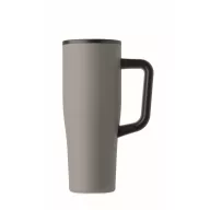   Sticla termos cu perete dublu, Everestus, 2610E19362, 900 ml, Cu maner, Cu pai, 13x26 cm, Otel inoxidabil, Gri