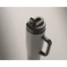 Sticla termos cu perete dublu, Everestus, 2610E19362, 900 ml, Cu maner, Cu pai, 13x26 cm, Otel inoxidabil, Gri