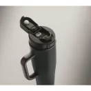Sticla termos cu perete dublu, Everestus, 2610E19361, 900 ml, Cu maner, Cu pai, 13x26 cm, Otel inoxidabil, Albastru marin francez