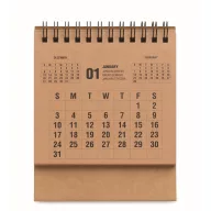   Calendar de birou pe 4 ani, Everestus, 2610E18222, 16.8x11x0.7 cm, Hartie, Bej
