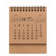   Calendar de birou pe 4 ani, Everestus, 2610E18222, 16.8x11x0.7 cm, Hartie, Bej