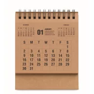   Calendar de birou pe 4 ani, Everestus, 2610E18222, 16.8x11x0.7 cm, Hartie, Bej