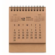  Calendar de birou pe 4 ani, Everestus, 2610E18222, 16.8x11x0.7 cm, Hartie, Bej