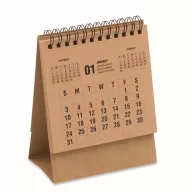   Calendar de birou pe 4 ani, Everestus, 2610E18222, 16.8x11x0.7 cm, Hartie, Bej