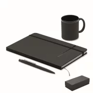   Set cadou 3 piese, Everestus, 2610E18722, A5, Dictando, 36.5x18.5x9.8 cm, Carton, Negru