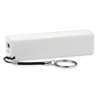 Slim PowerBank 2200mAh, Plastic, white