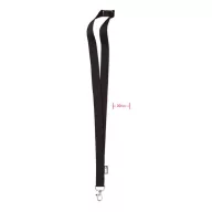   Lanyard cu carabina, 2x90 cm, Everestus, 20SEP1366, PET, Negru