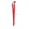 Lanyard cu carabina, 2x90 cm, Everestus, 20SEP1368, PET, Rosu