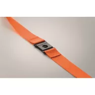   Lanyard cu carabina, 2502E14260, Everestus, 2 x 90 cm, PET, Portocaliu