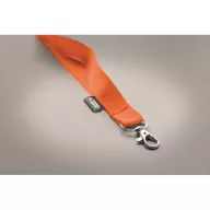   Lanyard cu carabina, 2502E14260, Everestus, 2 x 90 cm, PET, Portocaliu