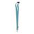 Lanyard cu carabina, 2502E14261, Everestus, 2 x 90 cm, PET, Albastru turcoaz