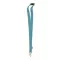 Lanyard cu carabina, 2502E14261, Everestus, 2 x 90 cm, PET, Albastru turcoaz