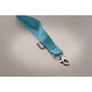 Lanyard cu carabina, 2502E14261, Everestus, 2 x 90 cm, PET, Albastru turcoaz