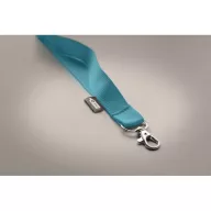   Lanyard cu carabina, 2502E14261, Everestus, 2 x 90 cm, PET, Albastru turcoaz