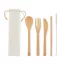 Set 5 tacamuri, 21MAR2449, 24x6 cm, Everestus, Bambus, Bej