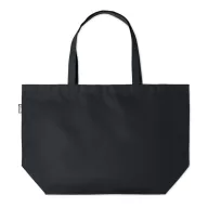   Sacosa mare pentru plaja si cumparaturi, 21MAR2196, 56x18x36 cm, Everestus, Poliester, Negru