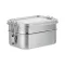 Caserola pranz, 21MAR1230, 1200 ml, 16x11.5x8 cm, Everestus, Otel, Argintiu