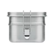   Caserola pranz, 21MAR1230, 1200 ml, 16x11.5x8 cm, Everestus, Otel, Argintiu