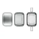Caserola pranz, 21MAR1230, 1200 ml, 16x11.5x8 cm, Everestus, Otel, Argintiu