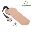 Semn de carte cu seminte de pin, 21MAR2254, 15x5.5x0.2 cm, Everestus, Carton, Bej