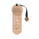 Semn de carte cu seminte de pin, 21MAR2254, 15x5.5x0.2 cm, Everestus, Carton, Bej