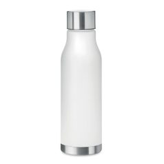   Sticla sport pentru apa, 21MAR1857, 600 ml, Ø 6x23 cm, Everestus, Plastic, Otel, Transparent, Alb