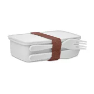   Caserola pranz, Everestus, 21AUG025, Plastic, 16x11x5 cm, Alb