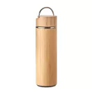 Termos, Everestus, 21AUG299, 480 ml, Otel, Bambus, Ø6.5x22.5 cm, Natur