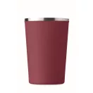 Cana de voiaj, Everestus, 2610E18496, 350 ml, Ø8.8x15.1 cm, Otel inoxidabil, Rosu Burgundy