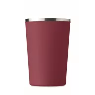   Cana de voiaj, Everestus, 2610E18496, 350 ml, Ø8.8x15.1 cm, Otel inoxidabil, Rosu Burgundy