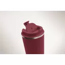 Cana de voiaj, Everestus, 2610E18496, 350 ml, Ø8.8x15.1 cm, Otel inoxidabil, Rosu Burgundy