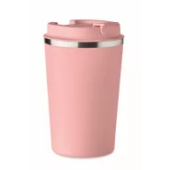   Cana de voiaj, Everestus, 2610E18497, 350 ml, Ø8.8x15.1 cm, Otel inoxidabil, Roz Copil