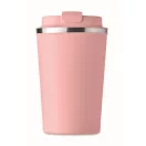 Cana de voiaj, Everestus, 2610E18497, 350 ml, Ø8.8x15.1 cm, Otel inoxidabil, Roz Copil