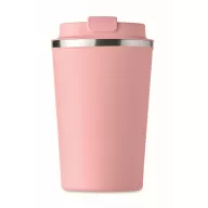   Cana de voiaj, Everestus, 2610E18497, 350 ml, Ø8.8x15.1 cm, Otel inoxidabil, Roz Copil