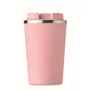 Cana de voiaj, Everestus, 2610E18497, 350 ml, Ø8.8x15.1 cm, Otel inoxidabil, Roz Copil