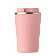  Cana de voiaj, Everestus, 2610E18497, 350 ml, Ø8.8x15.1 cm, Otel inoxidabil, Roz Copil