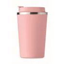 Cana de voiaj, Everestus, 2610E18497, 350 ml, Ø8.8x15.1 cm, Otel inoxidabil, Roz Copil