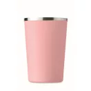 Cana de voiaj, Everestus, 2610E18497, 350 ml, Ø8.8x15.1 cm, Otel inoxidabil, Roz Copil