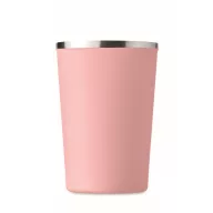   Cana de voiaj, Everestus, 2610E18497, 350 ml, Ø8.8x15.1 cm, Otel inoxidabil, Roz Copil