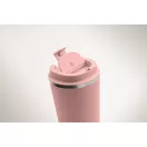 Cana de voiaj, Everestus, 2610E18497, 350 ml, Ø8.8x15.1 cm, Otel inoxidabil, Roz Copil