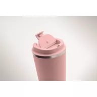   Cana de voiaj, Everestus, 2610E18497, 350 ml, Ø8.8x15.1 cm, Otel inoxidabil, Roz Copil