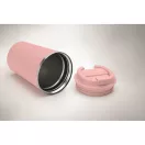 Cana de voiaj, Everestus, 2610E18497, 350 ml, Ø8.8x15.1 cm, Otel inoxidabil, Roz Copil