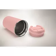   Cana de voiaj, Everestus, 2610E18497, 350 ml, Ø8.8x15.1 cm, Otel inoxidabil, Roz Copil