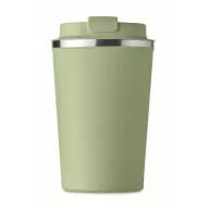   Cana de voiaj, Everestus, 2610E18498, 350 ml, Ø8.8x15.1 cm, Otel inoxidabil, Verde menta